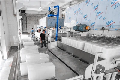 162 ton direkt kylande isblockmaskinprojekt