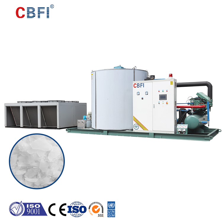 Hanbell Compressor Flake Ice Maker 1-60 Ton/24h kapacitet Automatisk isproduktionsmaskin